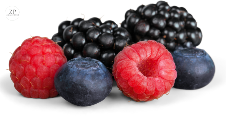 Crna malina i kupina i borovnica u soulu